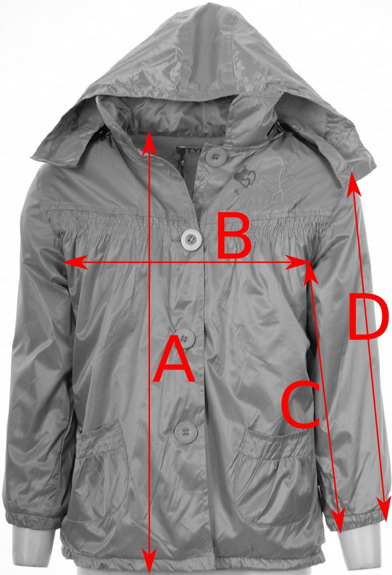 KURTKA WIOSENNA/JESIENNA F97 R8 PŁASZCZYK 122/128 Fason płaszcz