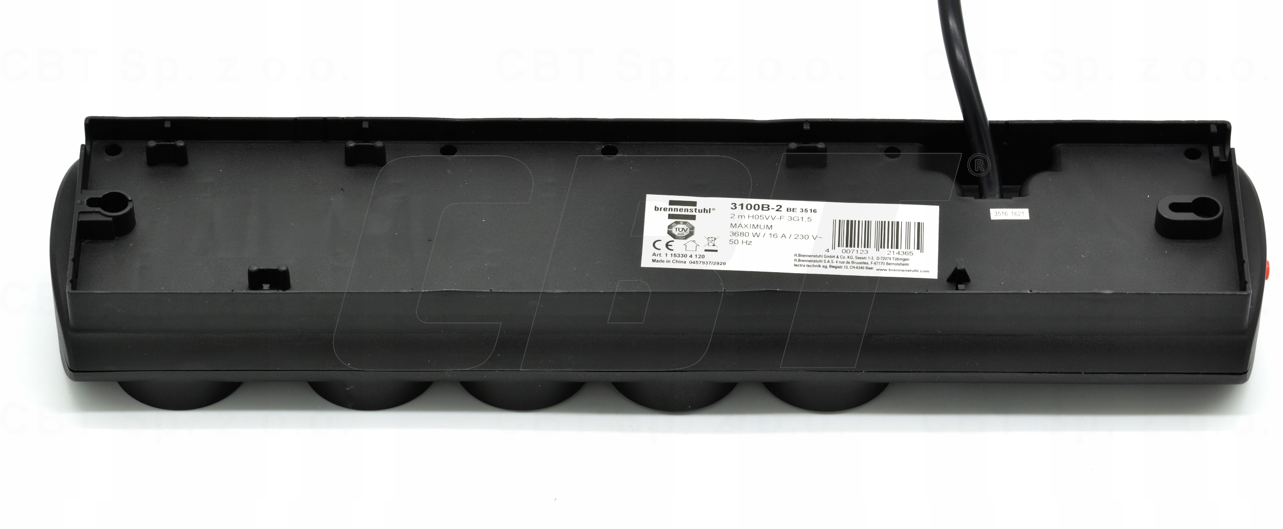 LISTWA ZASILAJĄCA PRZEDŁUŻACZ WYŁĄCZNIK 10 GNIAZD KABEL 2 METRY DOMOWA Model PRIMERA LINE