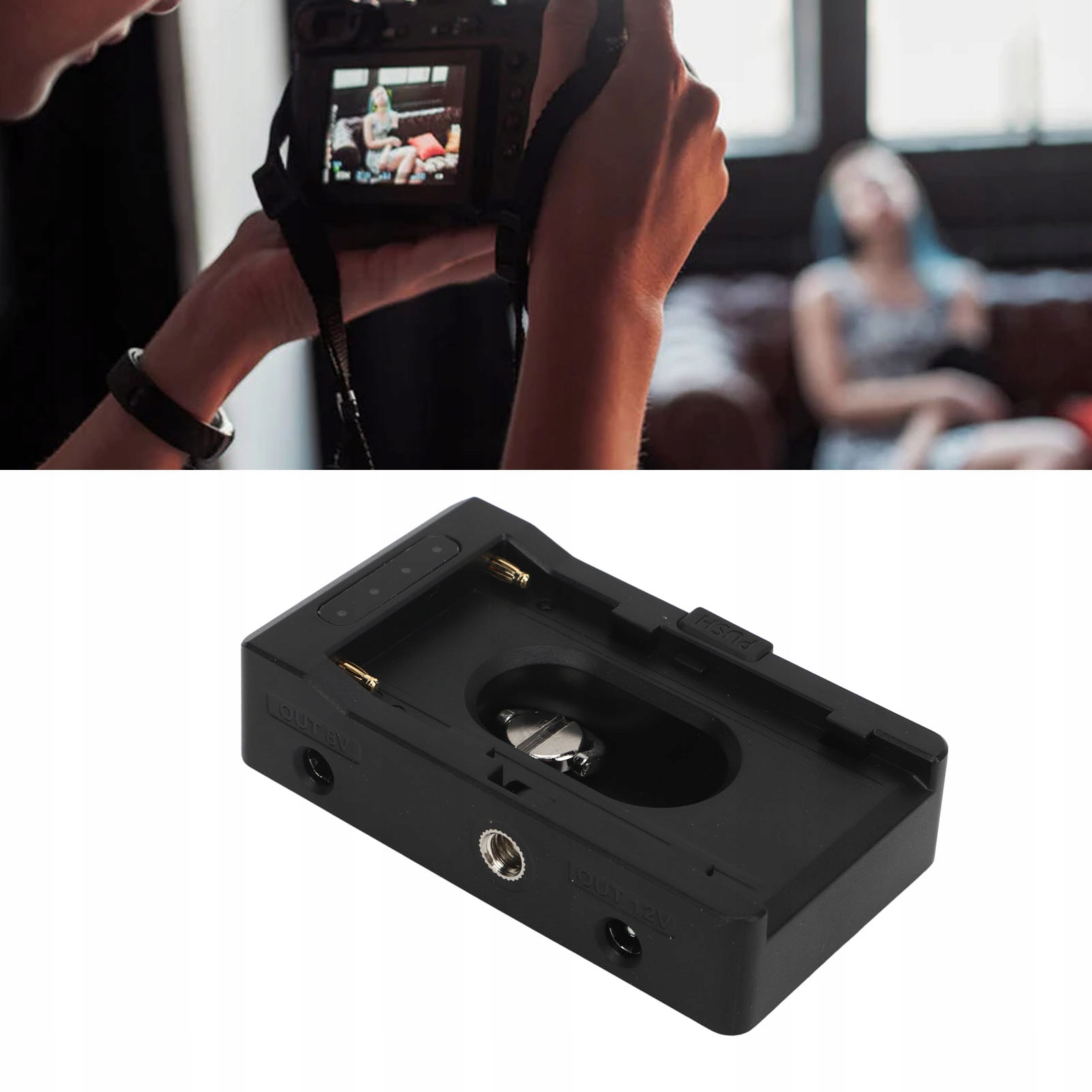 Adaptér Baterie Npf S DC12V DC8V Výstupním Portem 18W