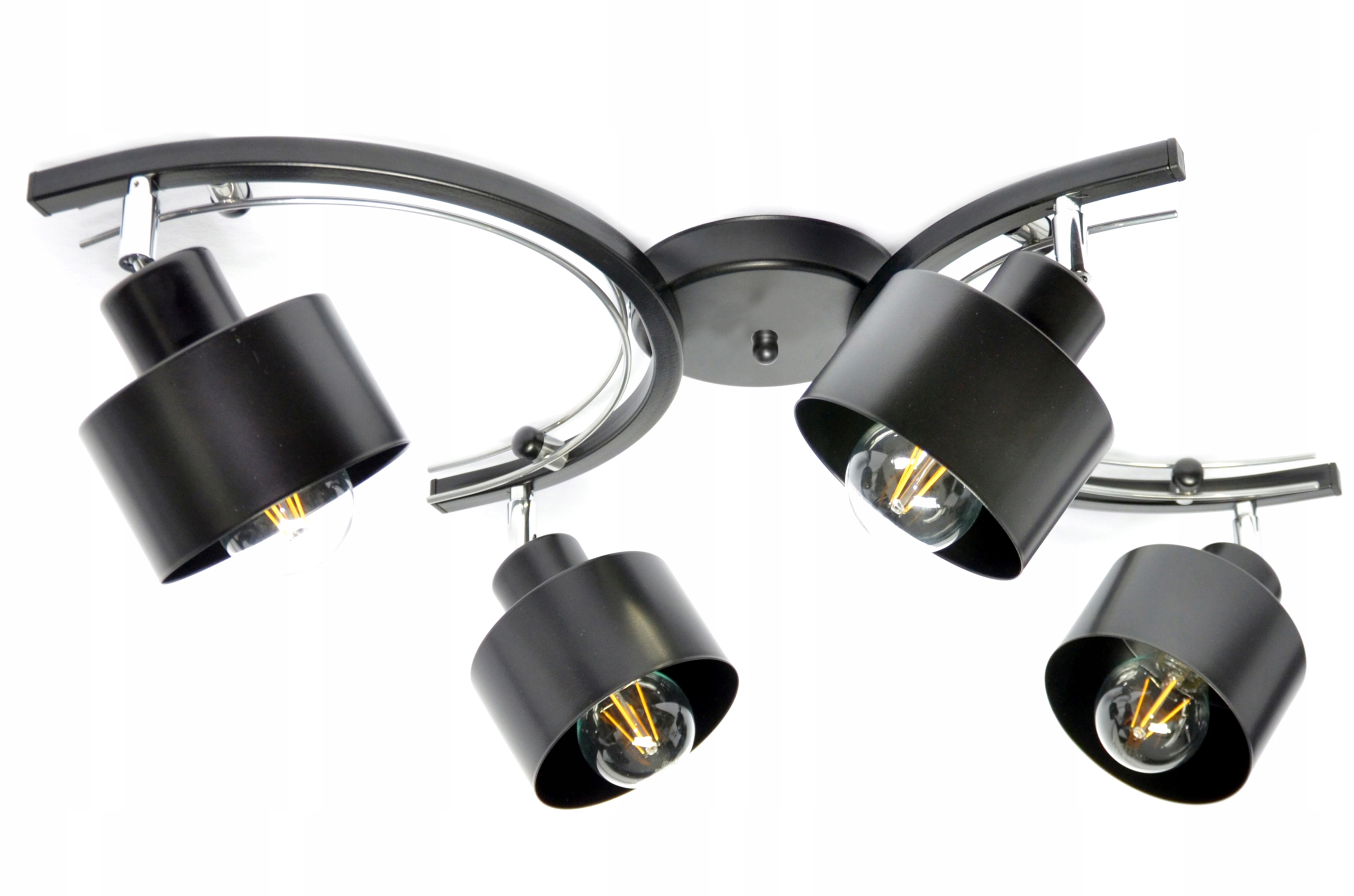 żyrandol sufitowy lampa plafon nowoczesny FM4-W Ruchome Klosze Led E27
