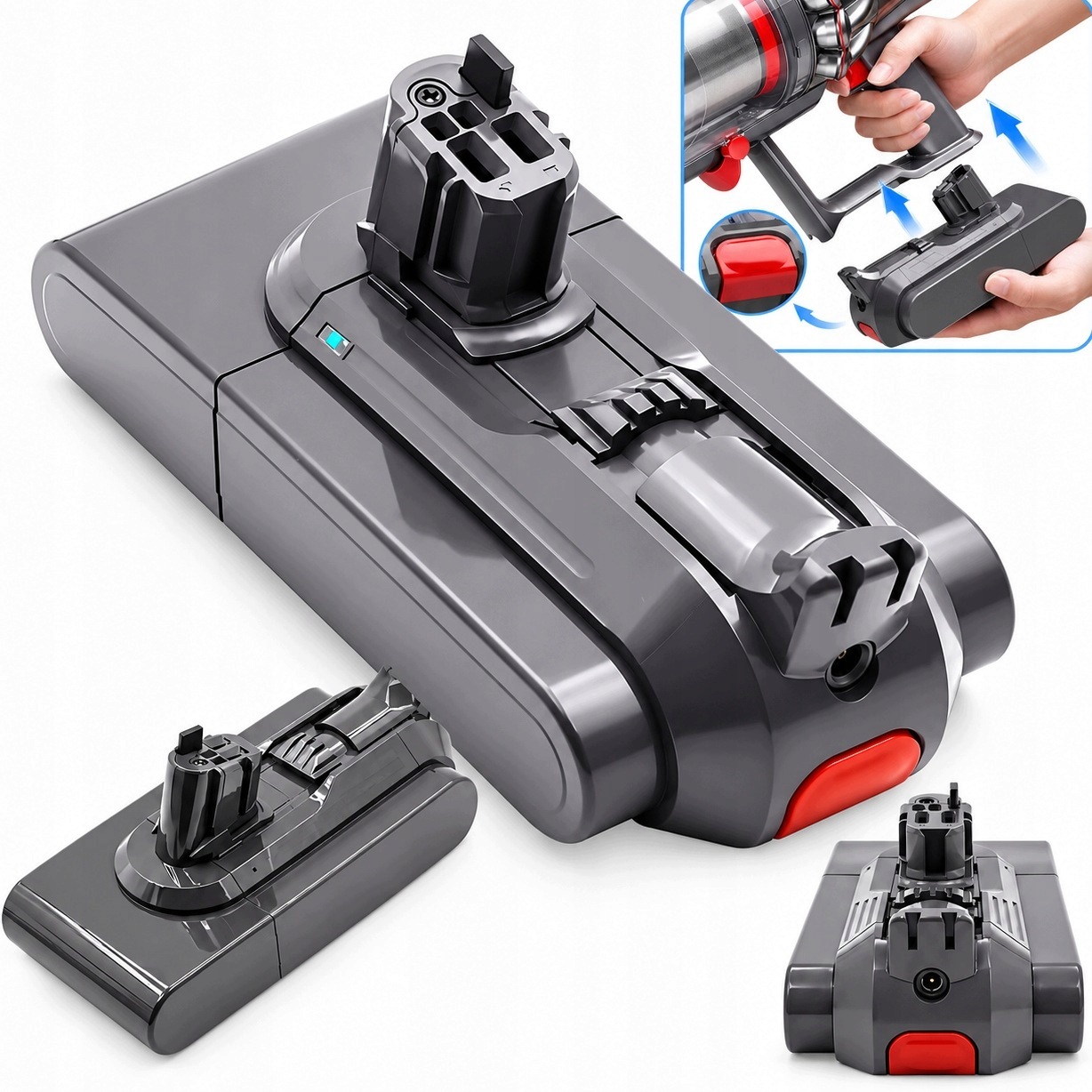 Akumulátor Pro Dyson V11 V15 6000 mAh 25,2 V Baterie Click-in