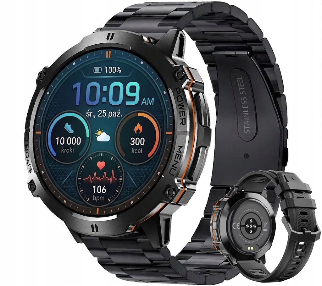 Smartwatch Rubicon RNCF40 czarny