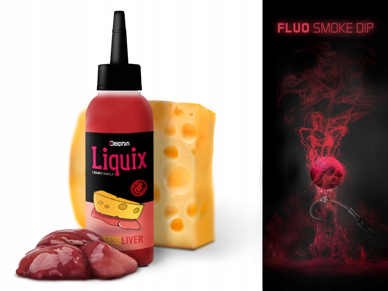 Delphin Fluo Dip D Snax LiquiX 100ml Ser Wątroba