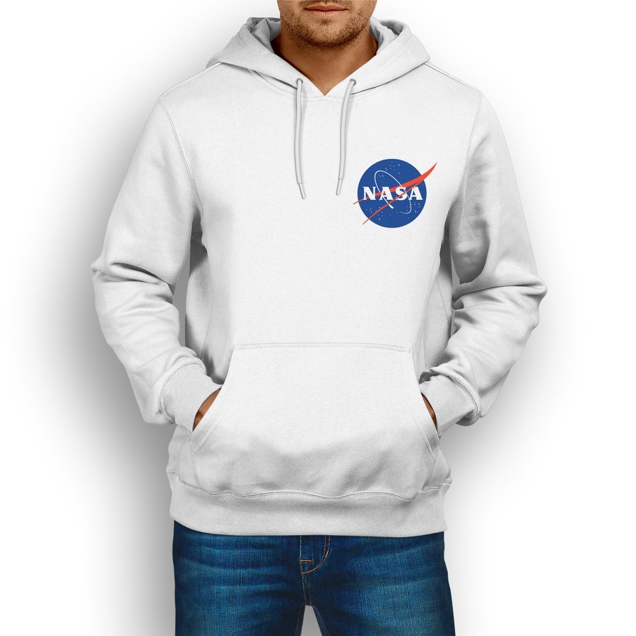

Nasa bluza dresowa z kapturem kolor biały Xs