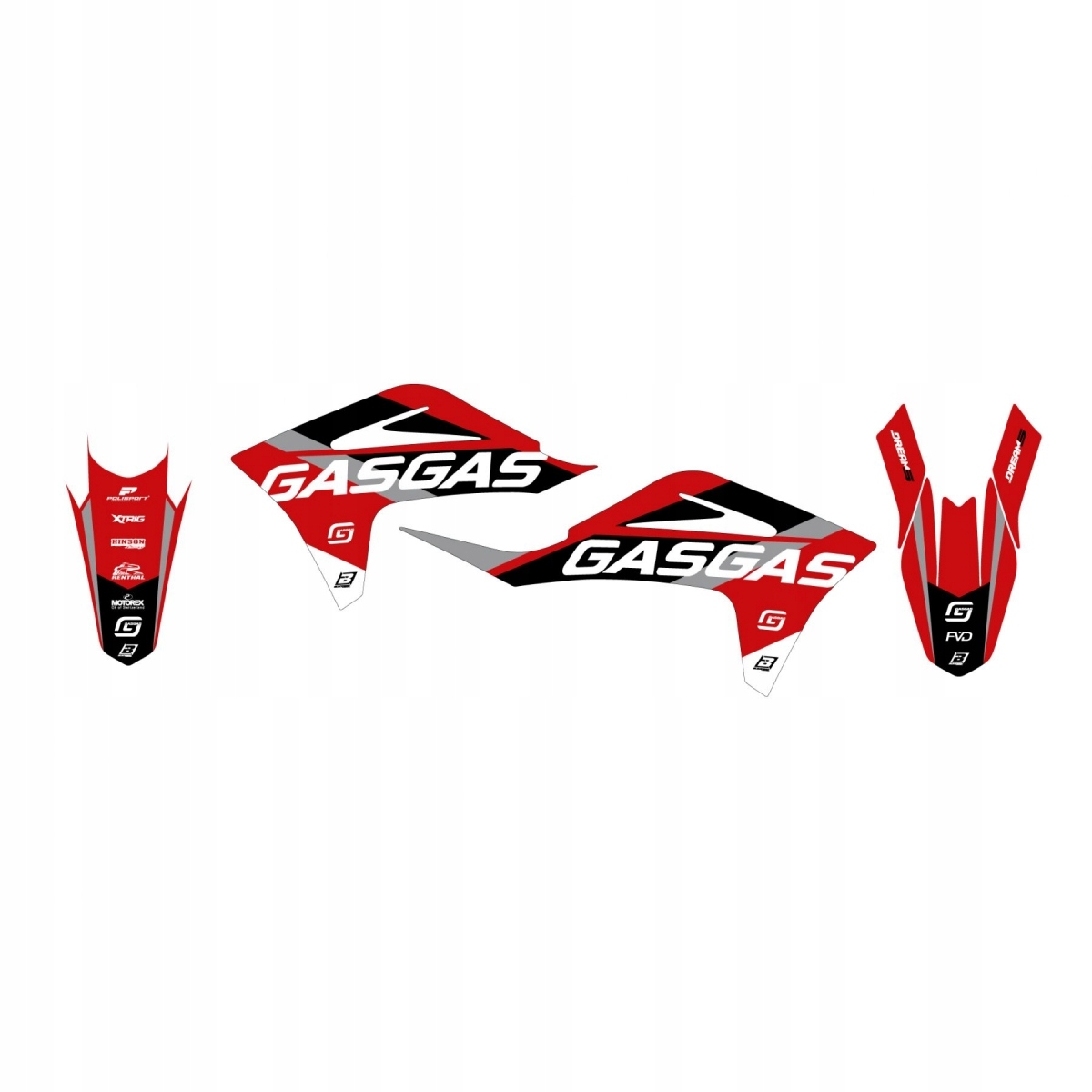 Sada Nálepiek Gas Gas Ec 125/250/300 10-11, Fsr 250/450 10-11 Dream 5