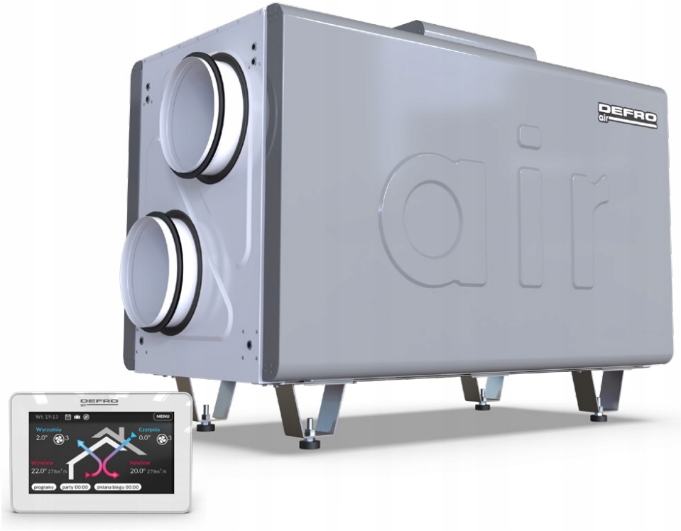 Rekuperator Defro Air REKU-DRX-500-H z montażem 8%