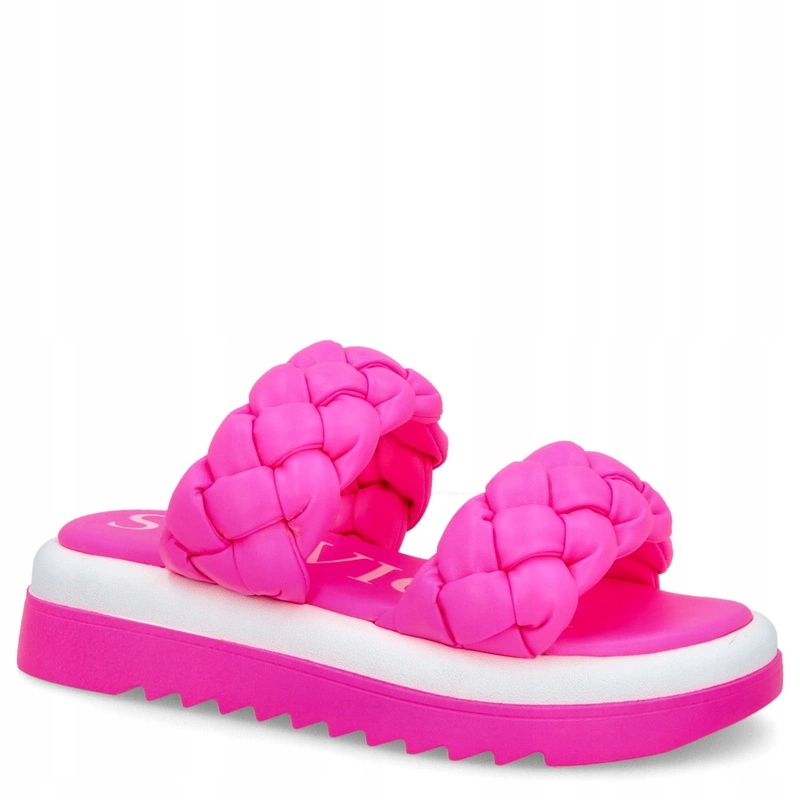 Nazouváky na platformě Scaviola L-39 Neonově Růžová 41