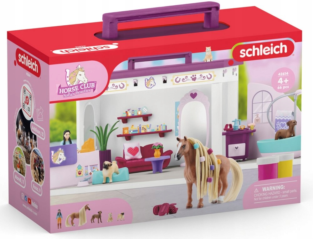 SCHLEICH 42614 SOFIAS SALON PIĘKNOŚCI DLA ZWIERZĄT + AKCESORIA Bohater brak