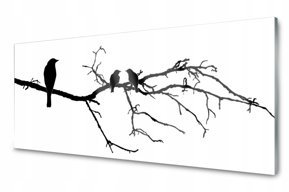 

Panel szklany do kuchni Ptaki Gałąź 125x50