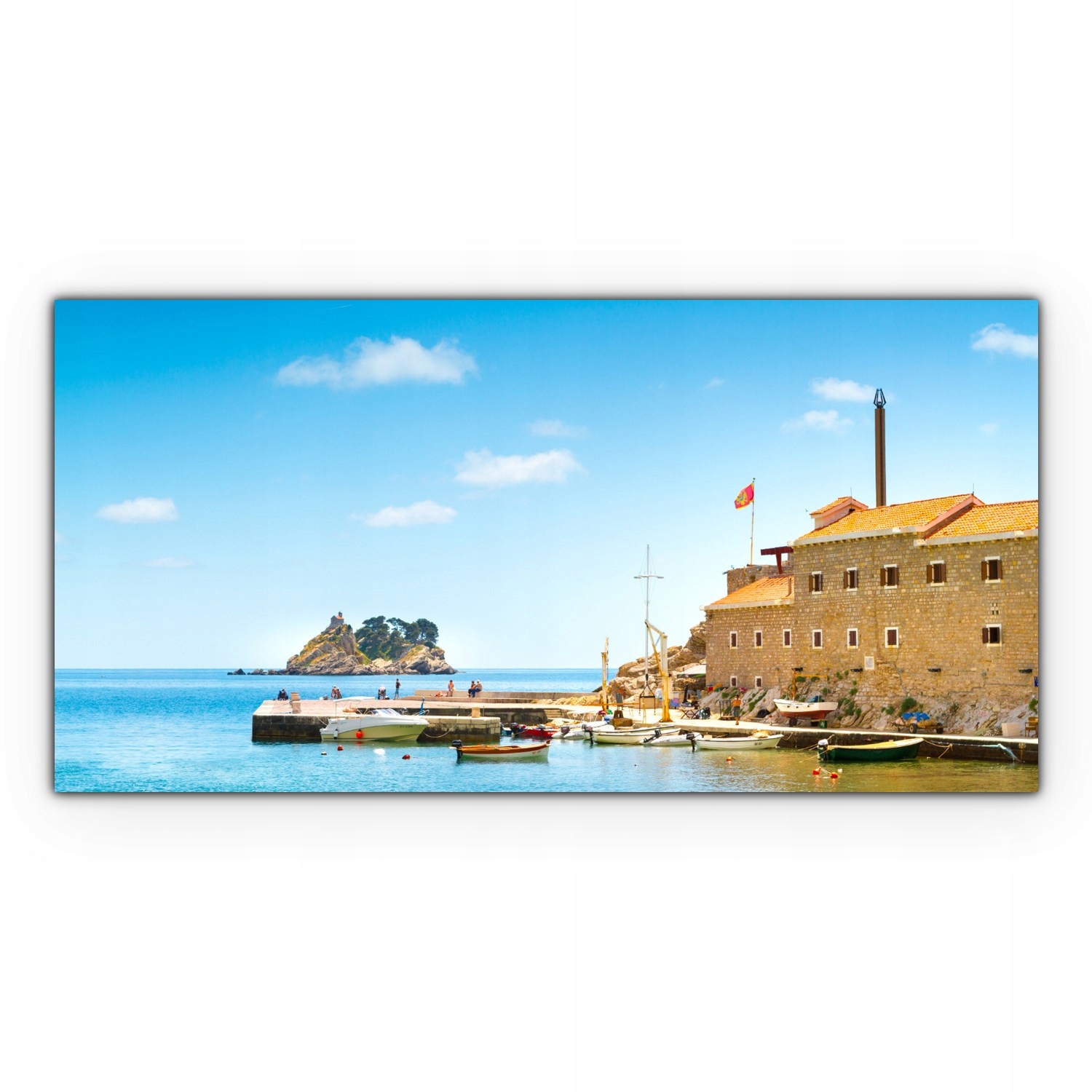 

Obraz płótno z foto 140x70 Kościół Wyspa Wybrzeże