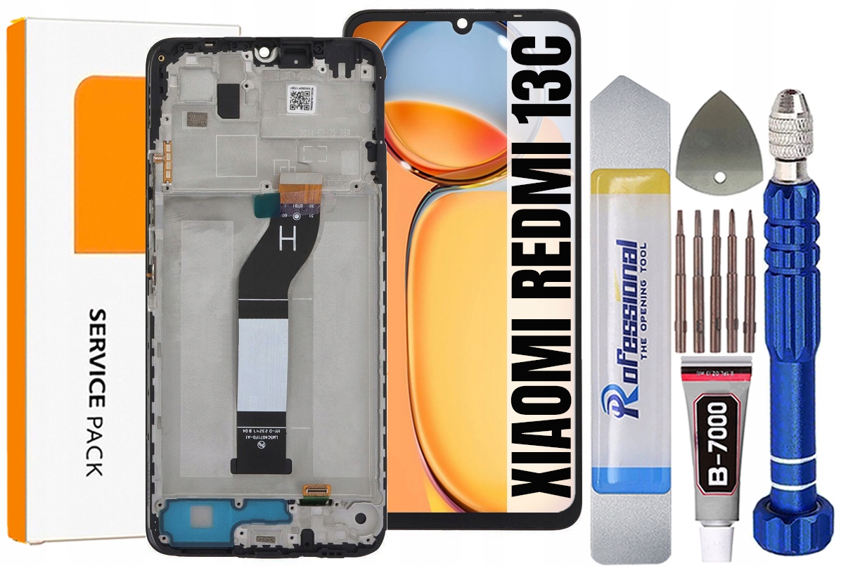 Displej Pro Xiaomi Redmi 13C 4G 5G Originální LCD Displej Rámeček