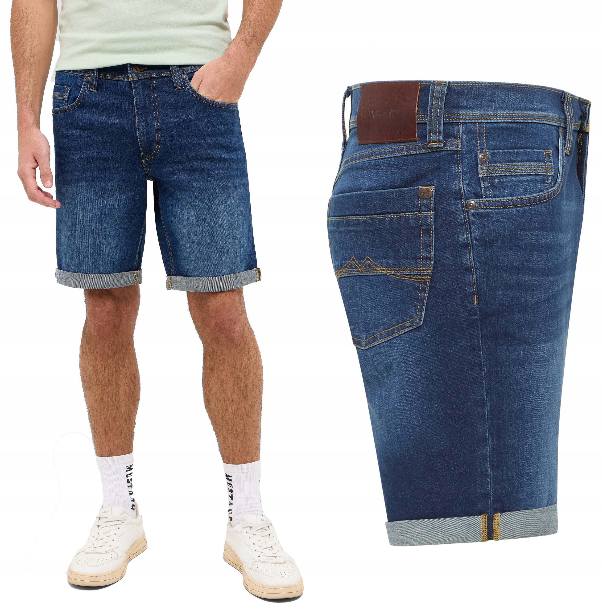 Mustang Washington Shorts Storm 802 kraťasy pánské džínové šortky W36