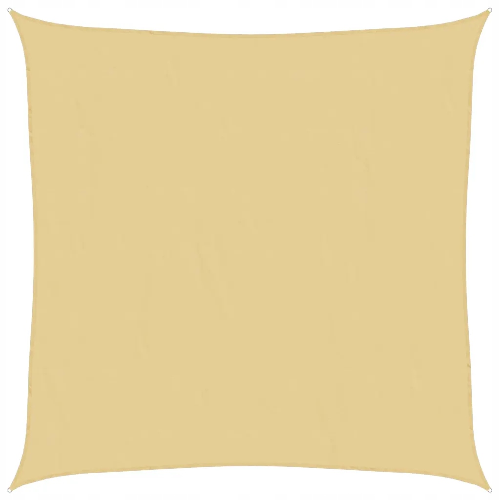 Sluneční plachta čtvercová 2x2 m odolná vůči Uv záření a vodě, barva písková