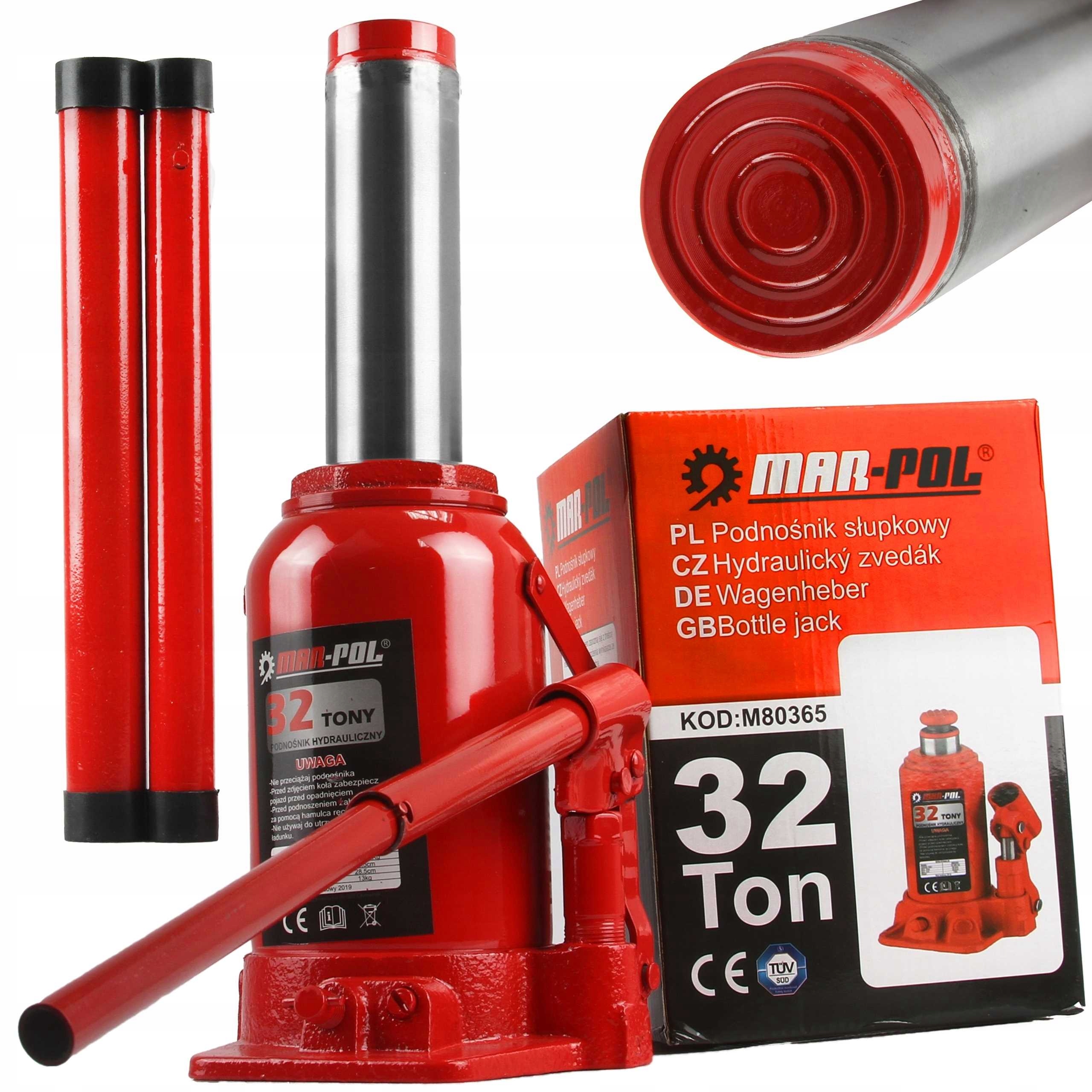 Hydraulický Stĺpikový Zdvihák 32T Automobilový Levák 255-430 mm Mar-pol