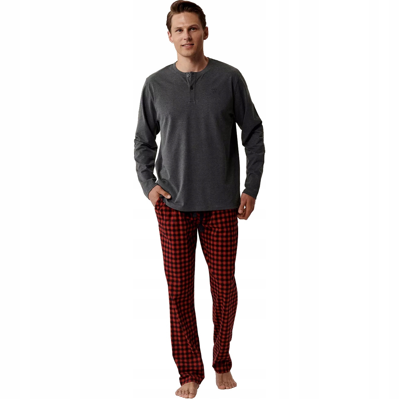 Pánské Pyžamo Atlantic NMP394/ŠMC/ČE/XXL