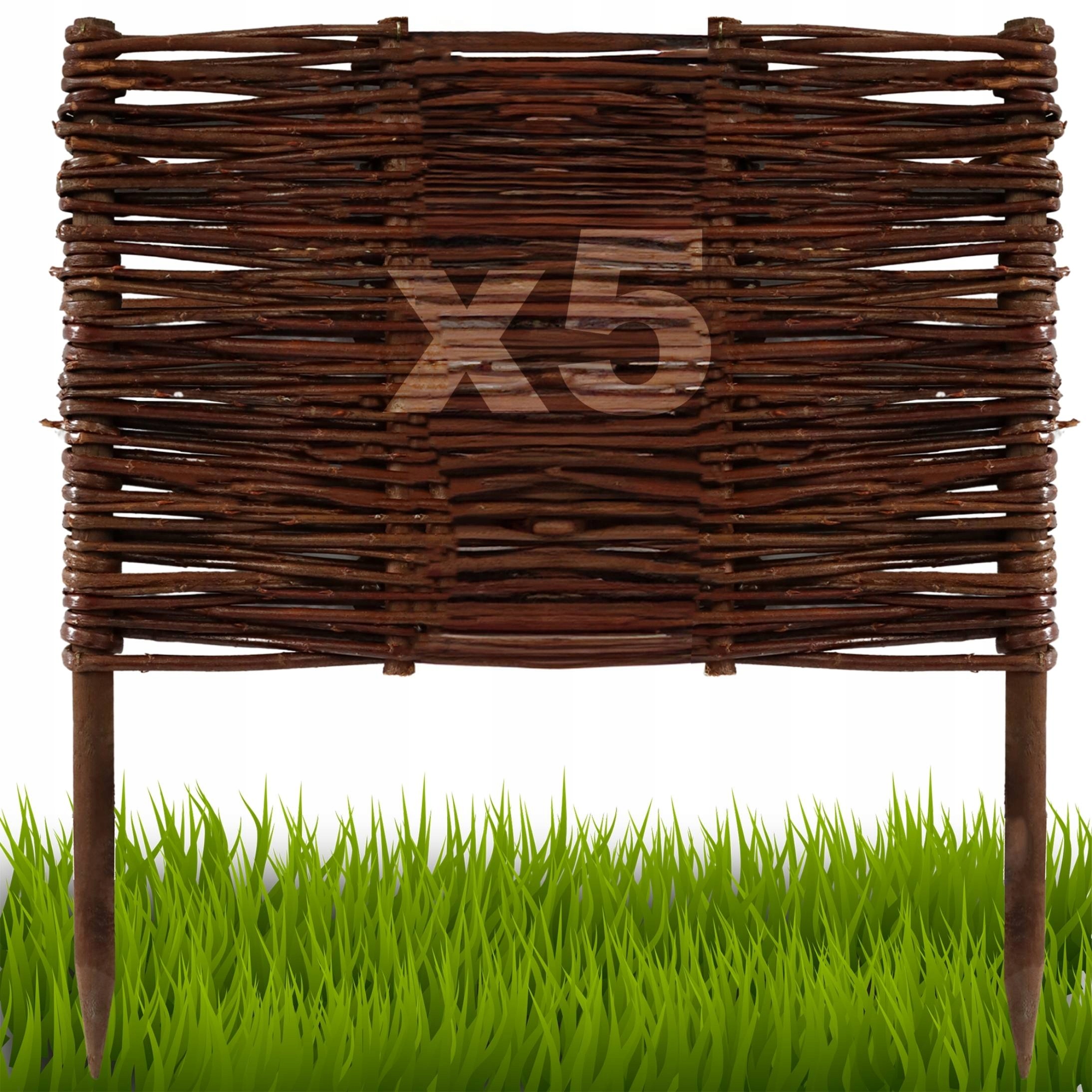 5 kusů Palisáda, plot trávníkový lem 40/40 cm Výrobce