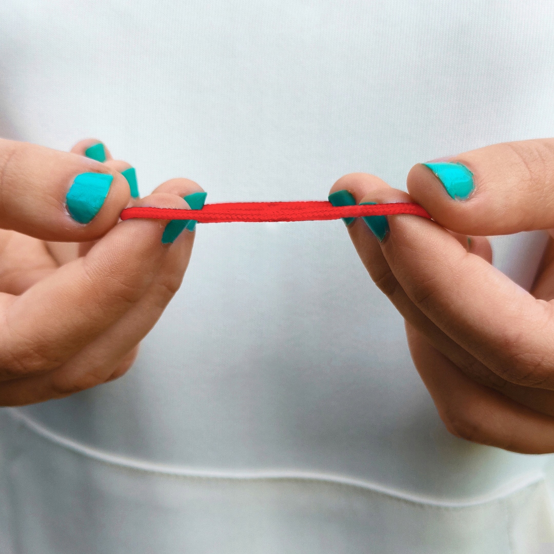 BRANSOLETKA DZIECIĘCA NIEMOWLĄT SZNUREK SZCZĘŚCIA CZERWONA SZNURKOWA NITKA Kolekcja bransoletki sznurkowe