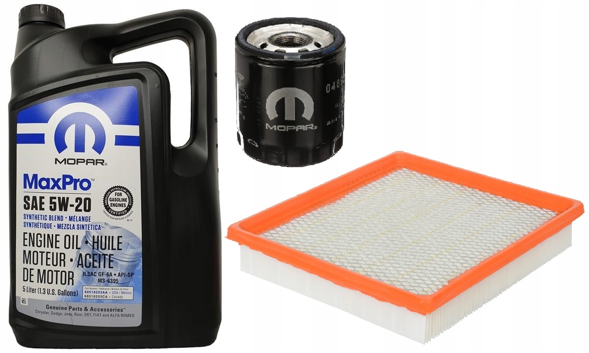 MOPAR 5W20 5L + FILTRY CHRYSLER 200 2,4 2011-2014