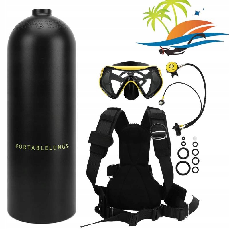 4L ДАЙВИНГ ЦИЛИНДР КОМПЛЕКТ С НАСОСОМ СУМКА МАСКА АДАПТЕР