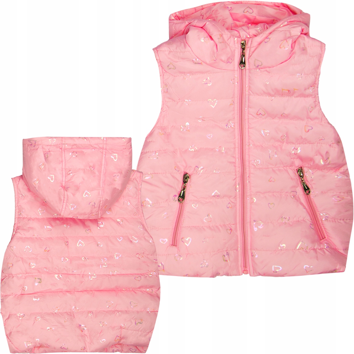 

Bezrękawnik Pikowany Z Kapturem serca 110