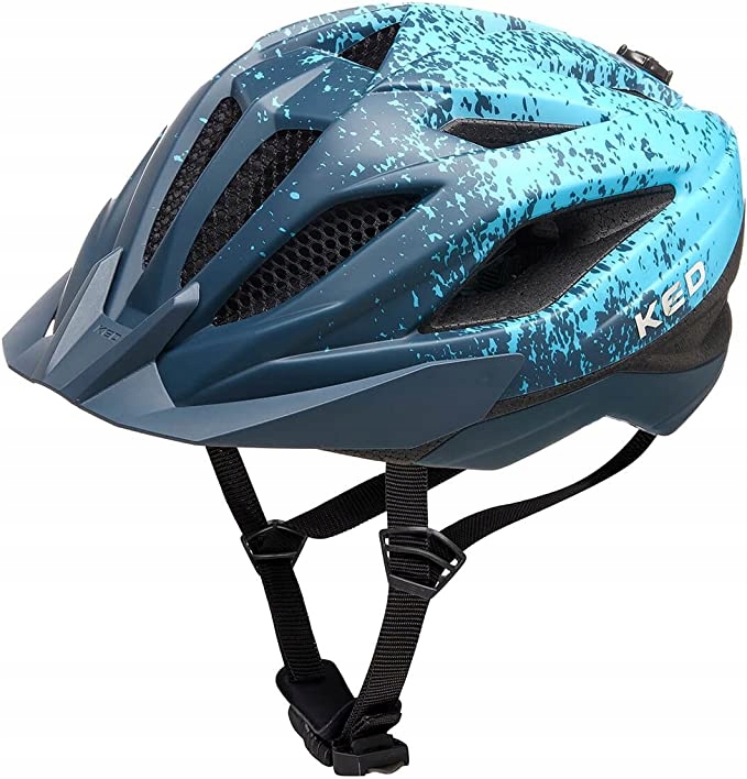 Dětská cyklistická helma Ked Street Jr.Pro vel. S 49-55cm modrá s Led světlem