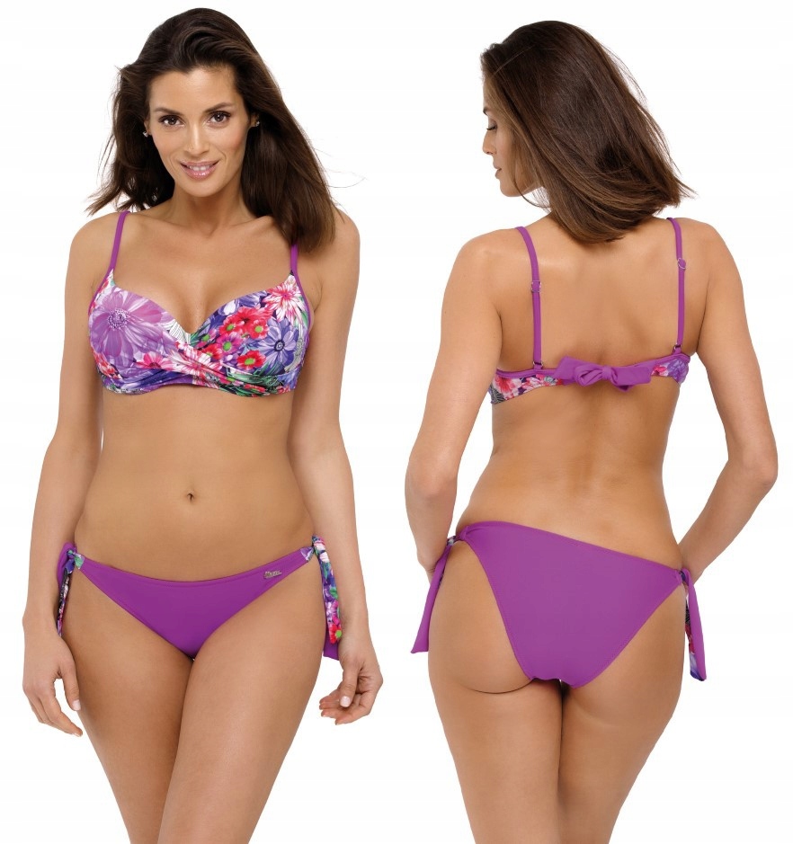 

Kostium kąpielowy M-521/3 strój push-up fiolet 36