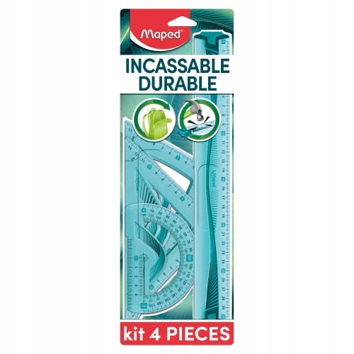 ZESTAW DO RYSOWANIA MAPED 4 ELEMENTY NIEBIESKI