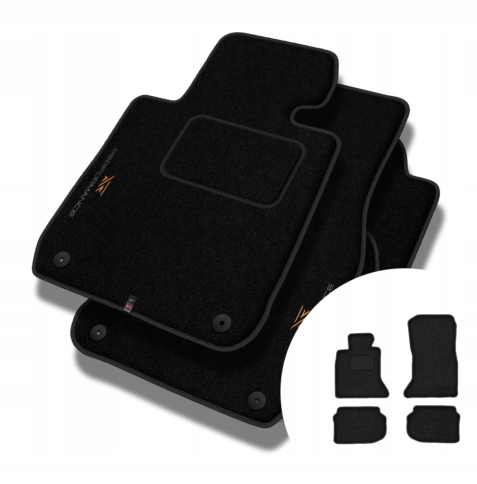 Velurové koberce Performance pro Bmw řady 5 F11 2010-2013