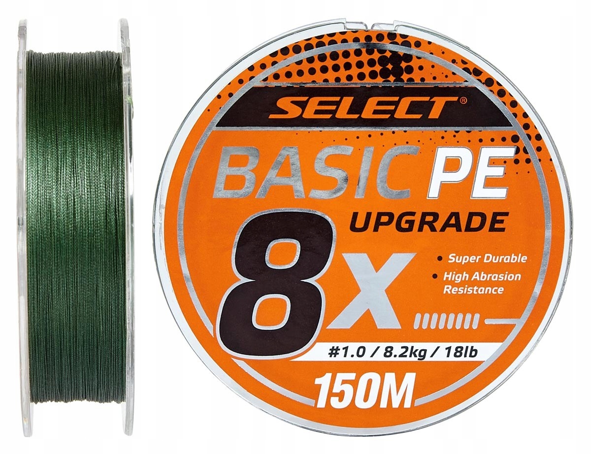 Select Plecionka Basic Pe 8X 14lb 150m Dark Green 0,12mm Spinning