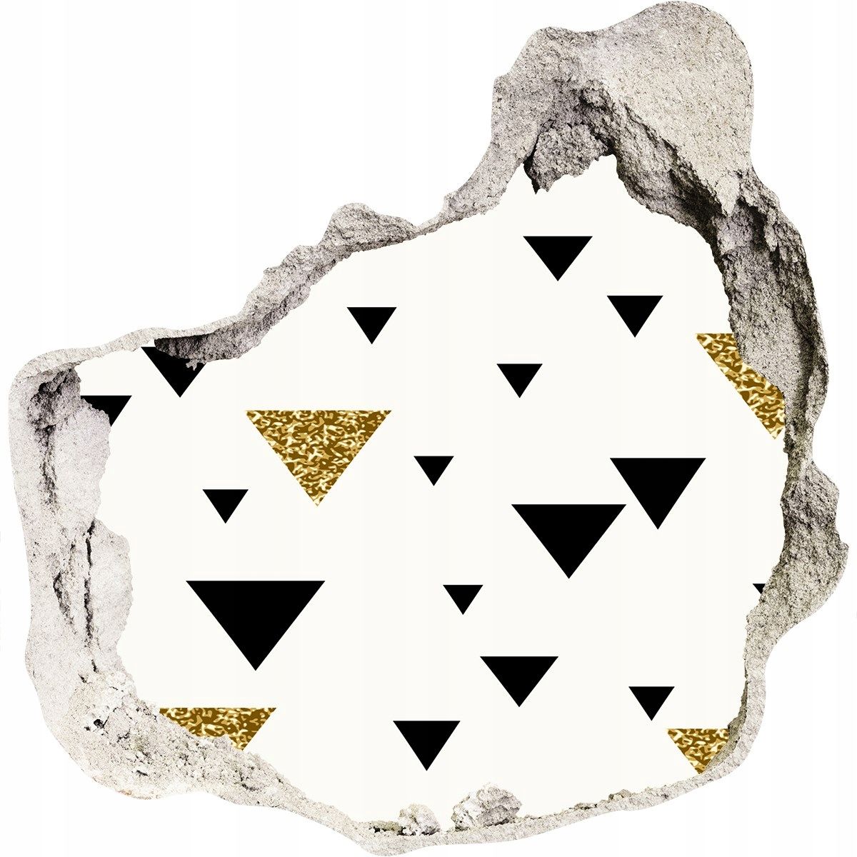 

Fototapeta dziura na ścianę Trójkąty tło 125x125