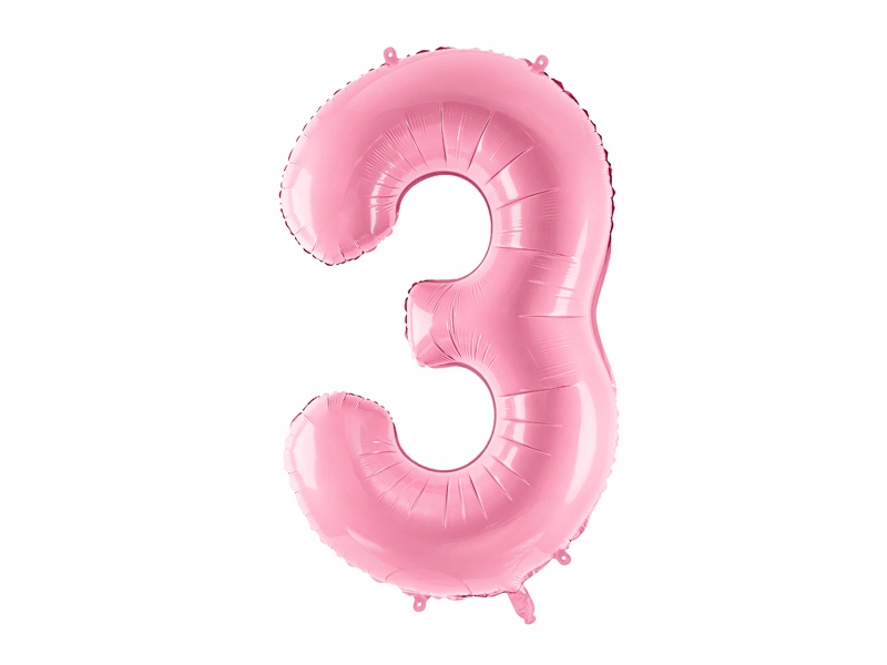 

Balon Foliowy Cyfra 3 , 86cm różowy