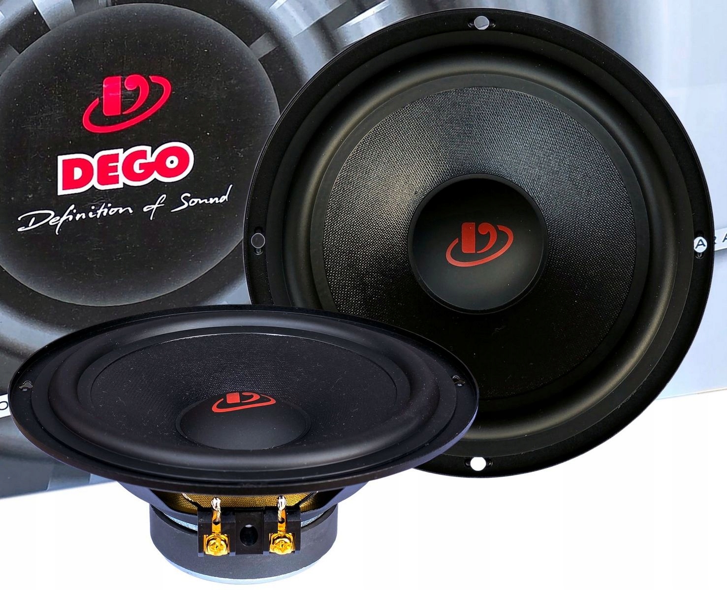 Dego Star 3000 Mw 165 reproduktory woofery Audi A3 8P zadní