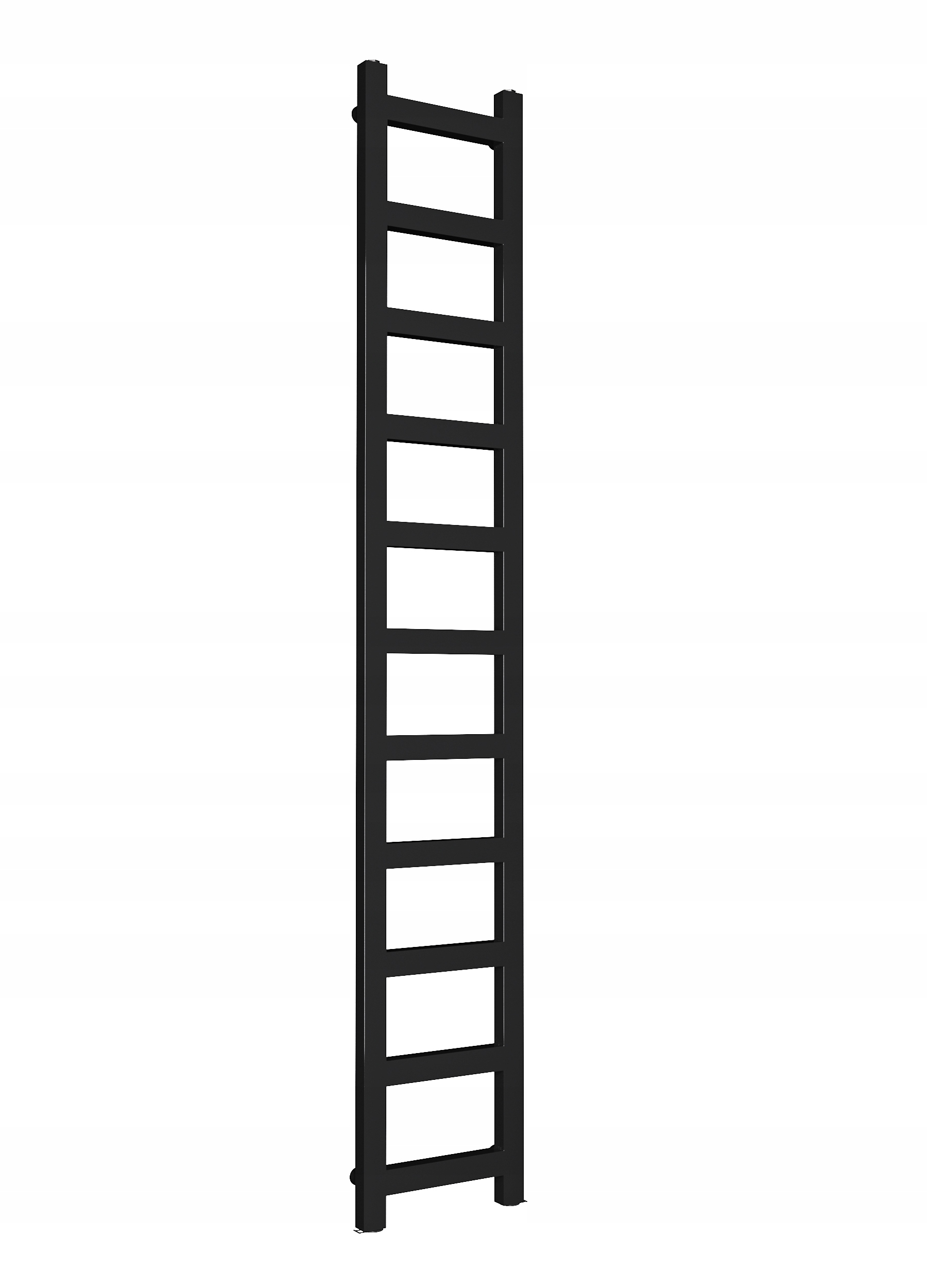 Kúpeľňový radiátor Mini 1210x250 Čierny lesk