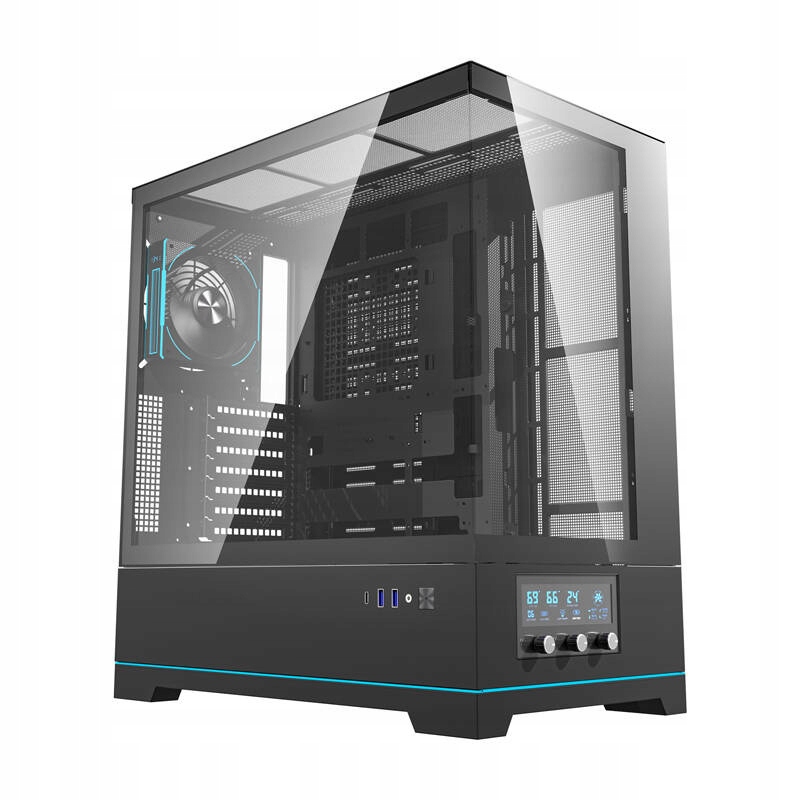 Počítačová Skříň Darkflash DY451 Pro (černá) 1 ventilátor