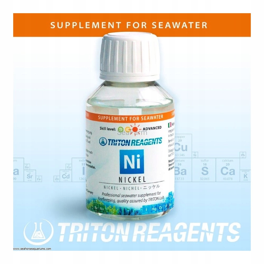Nikl Pro Korály Doplněk Stopového Prvku Mořské Akvárium 100 ML