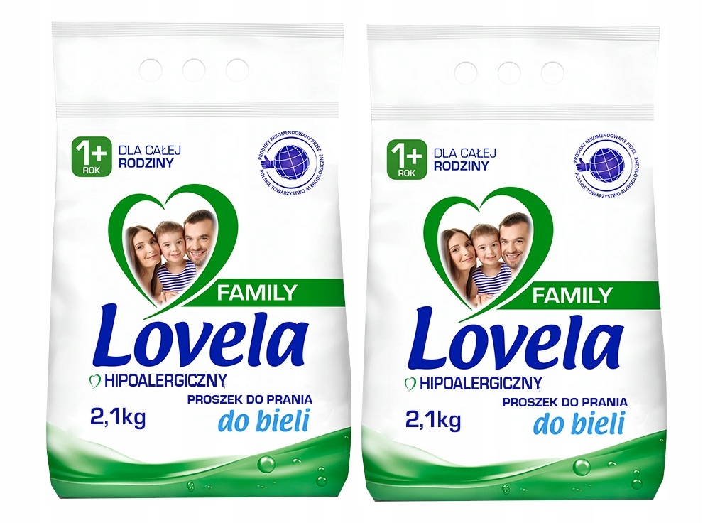

Lovela Family Proszek do prania 2x 2,1 kg biel