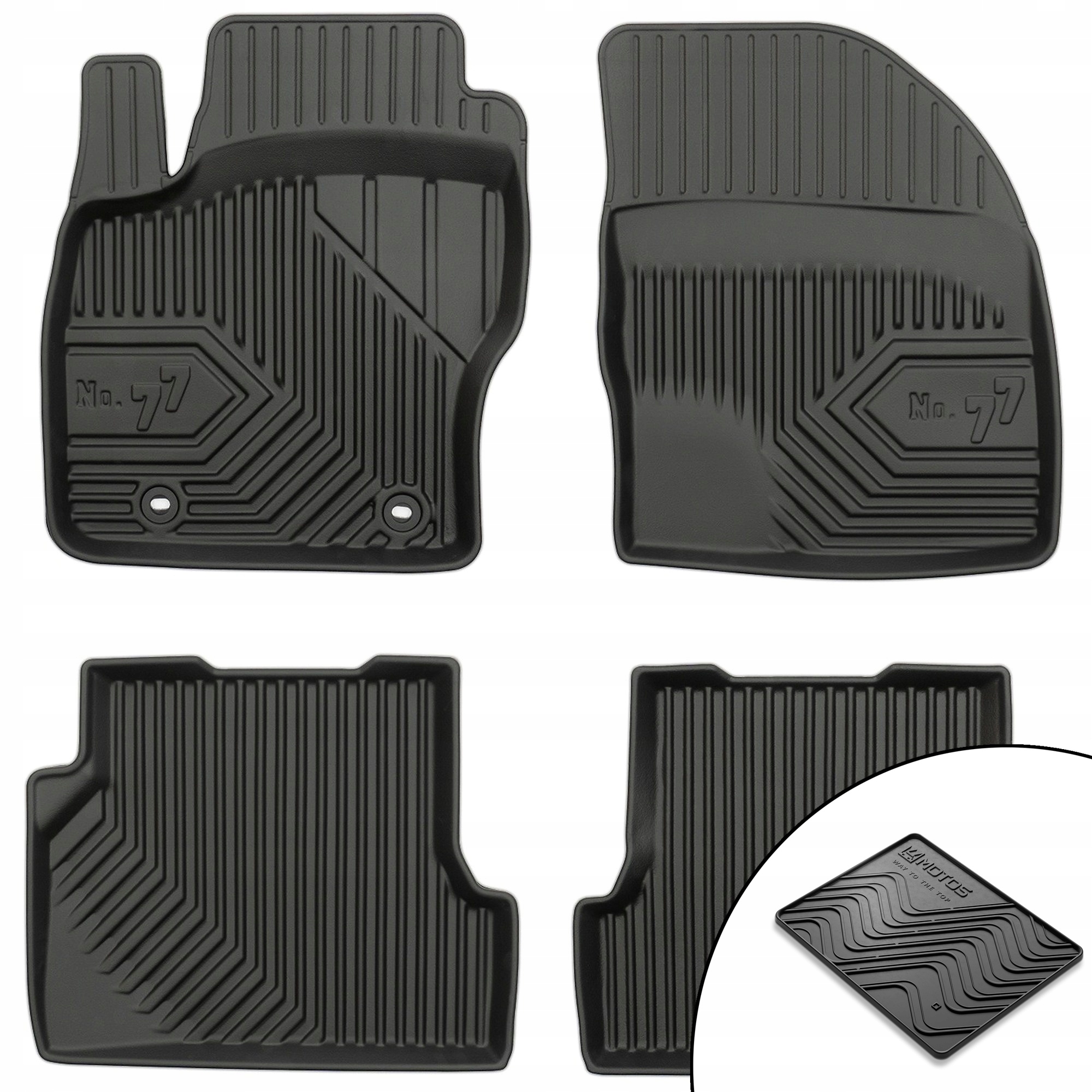 Gumové koberce č.77 Ford Focus II 2004-2011 podložka bonus