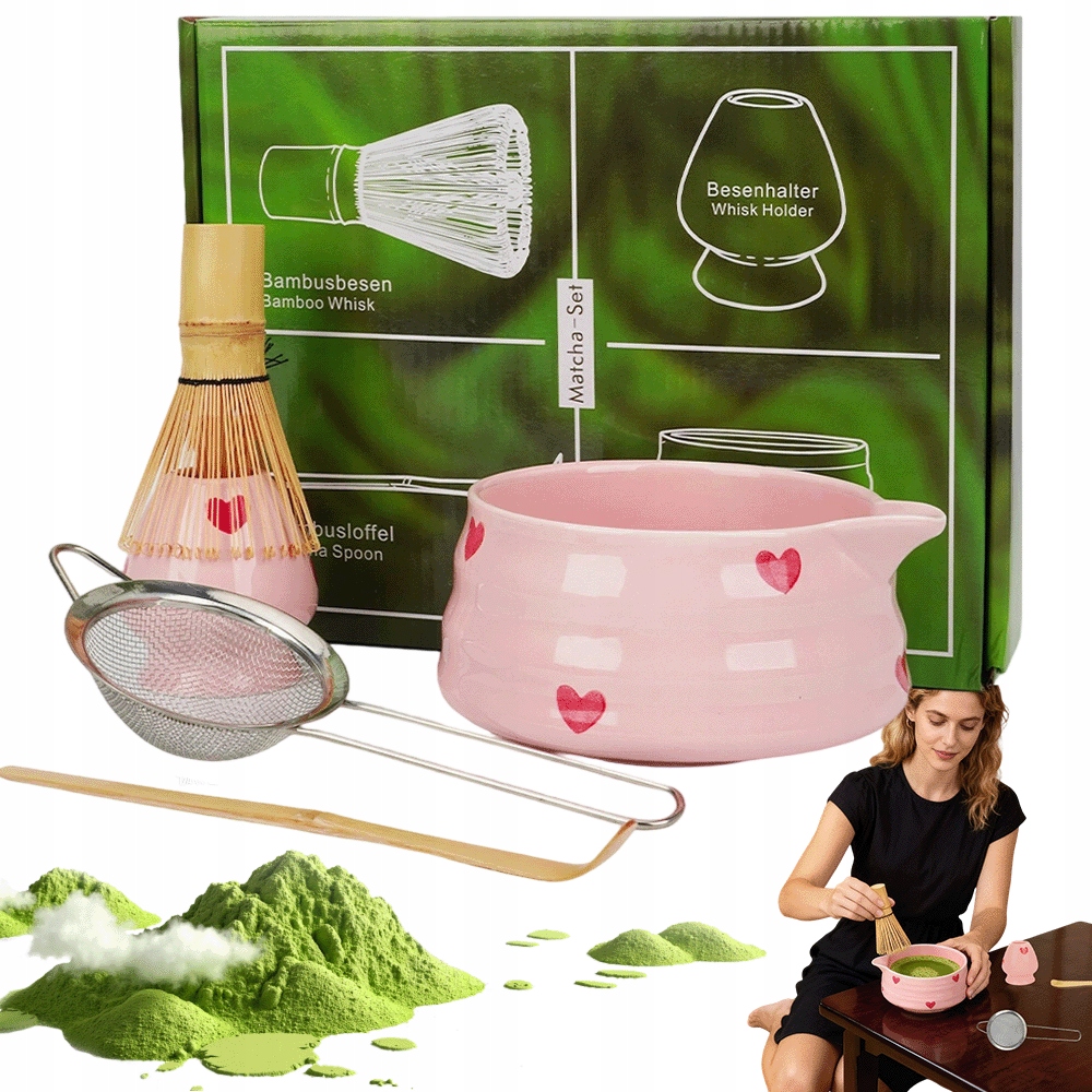 Levně Matcha Čajový Set, Sada Na Šlehání Matchy Pro Rodinu, Přátele
