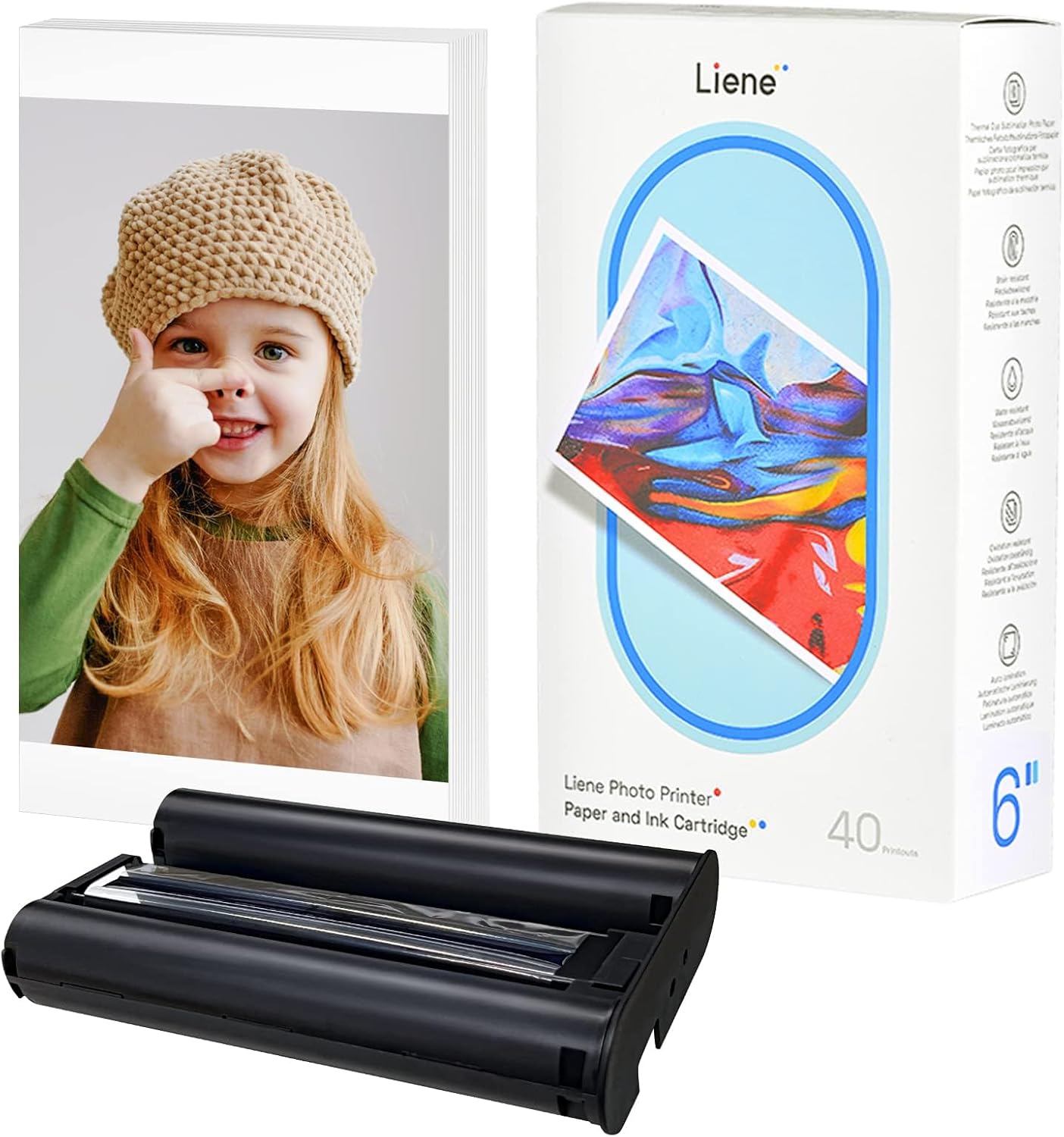 Fotopapír 10x15 40 listů náplň tiskárny DHP512 DHP513 DHP514 DHP515