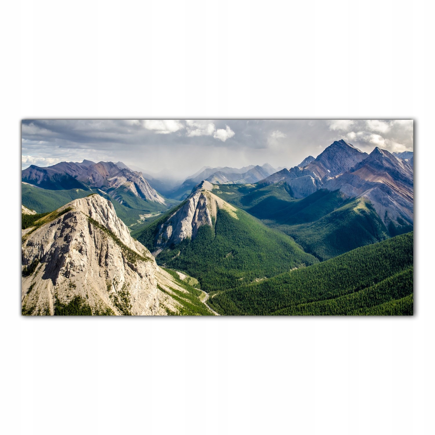 Kanada Hory Krajina 140x70 Tvrzené sklo panel