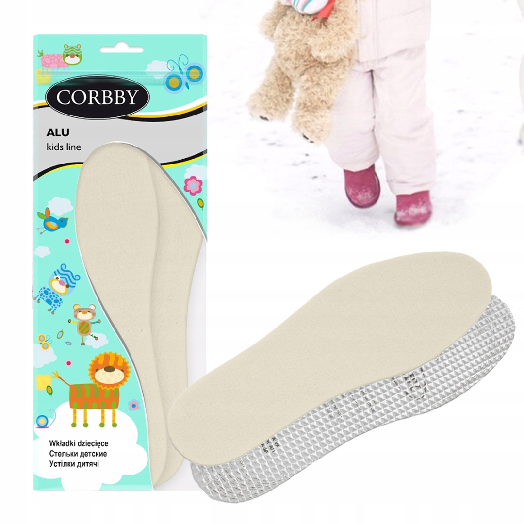 Zimowe wkładki do butów dziecięcych izolujące ALU