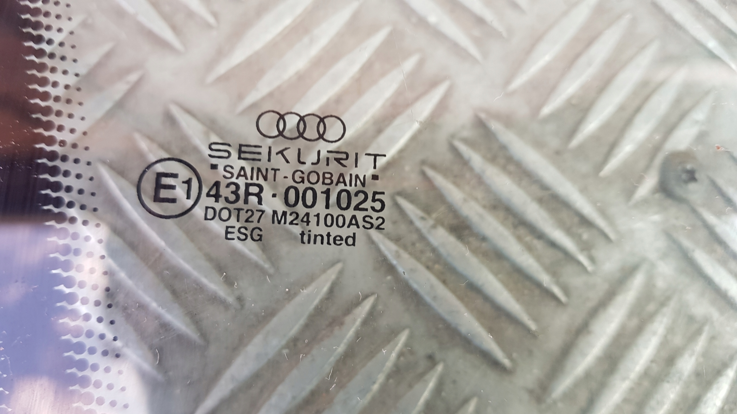 AUDI A8 D2 window right front door door