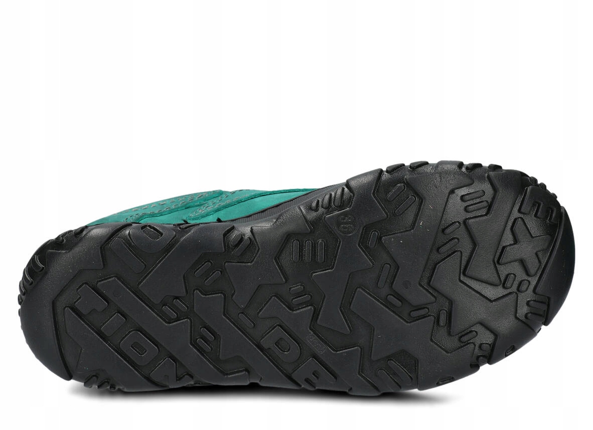 NAGABA 255 SZMARAGDOWY - WYGODNE, SKÓRZANE, PÓŁBUTY TREKKINGOWE DAMSKIE Płeć kobieta