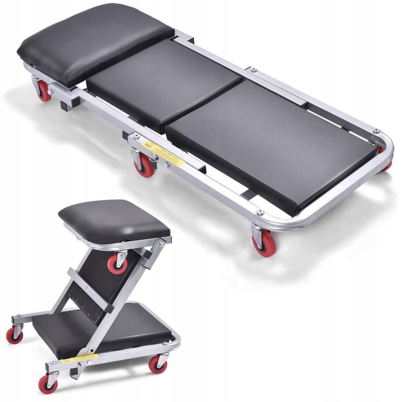 Dílenské lehátko skládací stolička 2v1