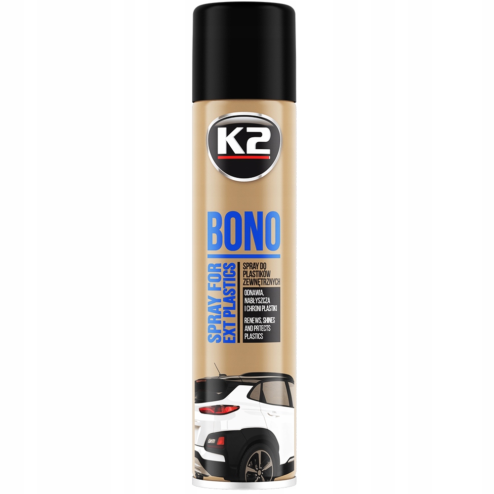 

K2 Płyn Spray Czarnidło Do Plastików Gumy Opon