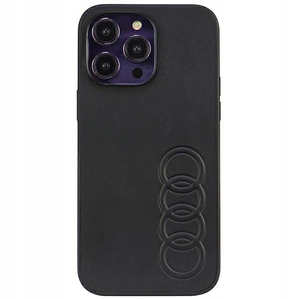Pouzdro ze syntetické kůže pro iPhone 14 Pro Max 6,7" od Audi