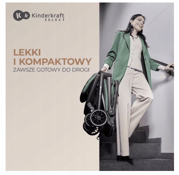 WÓZEK SPACEROWY KINDERKRAFT NUBI2 do 22kg GREEN Model Nubi 2