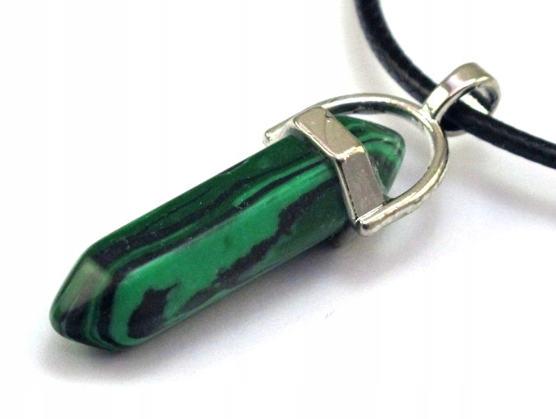 

Wisiorek kamień Malachit naszyjnik [W165]