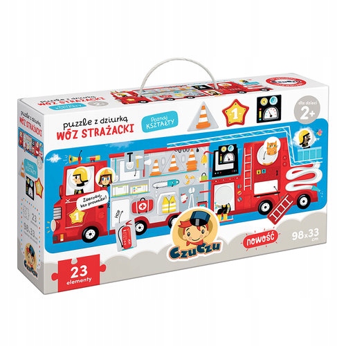 

Czuczu Duże Puzzle Z Dziurką Wóz Strażacki