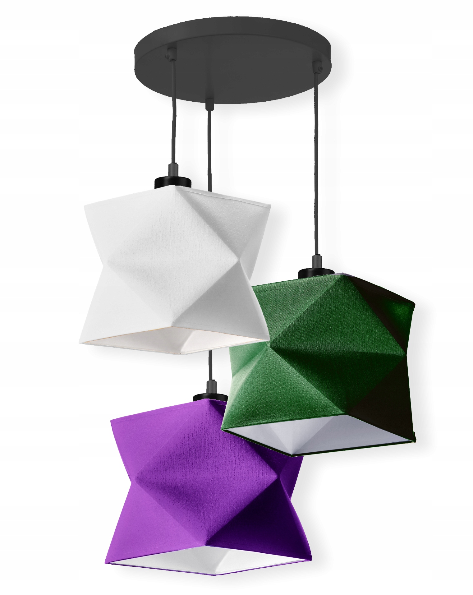 Závěsné Stropní Svítidlo Stínidla Diamond Brilant 3xE27 Led